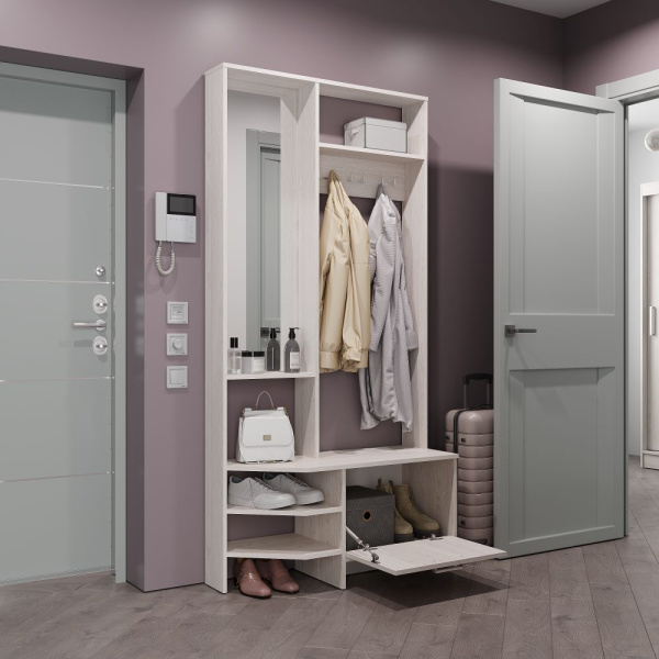 Прихожая "Тео" ПР-01 (ясень белый)