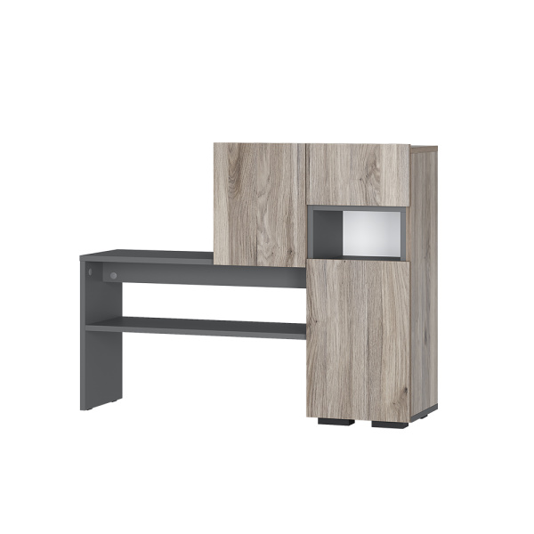 Тумба "Карина" ТБ-01 (Дуб смоки/Графит)