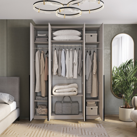 Шкаф 4-х створчатый "Айрон" ШК-13 (МБ) Кашемир (Кашемир)