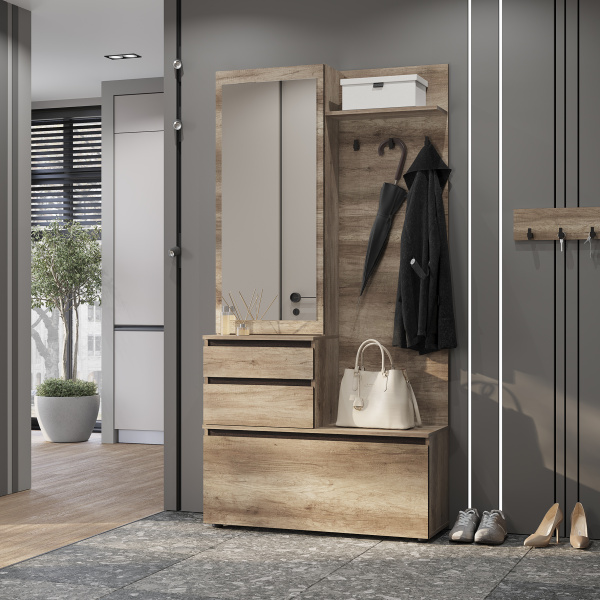 Прихожая "Энигма" ПР-04 (дуб каньон/венге)