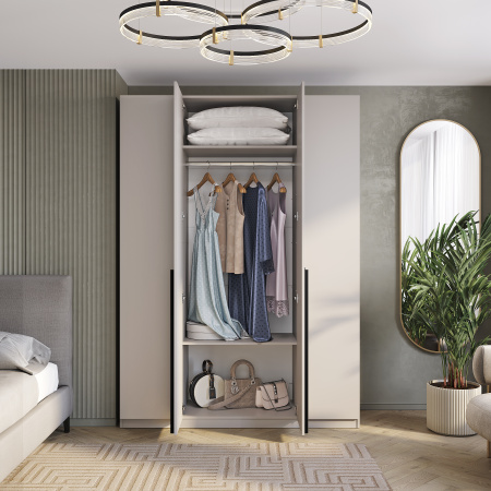 Шкаф 4-х створчатый "Айрон" ШК-13 (МБ) Кашемир (Кашемир)