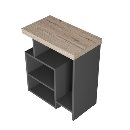 Стол журнальный "Роза" СЖ-01 (графит/дуб кера)