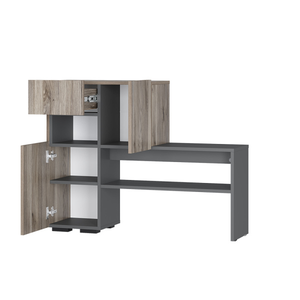 Тумба "Карина" ТБ-01 (Дуб смоки/Графит)