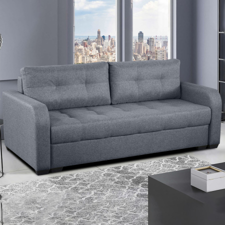 Диван прямой Амелия тик-так НПБ (локти овал / ткань: Ева 9)