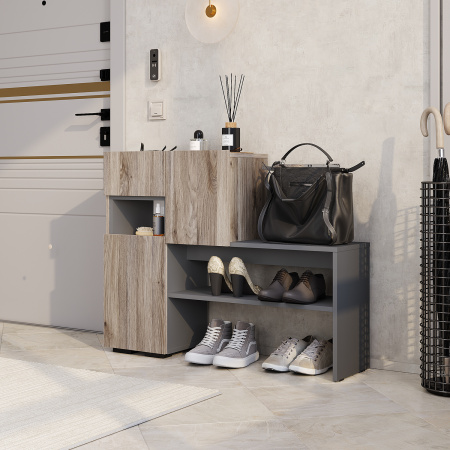 Тумба "Карина" ТБ-01 (Дуб смоки/Графит)