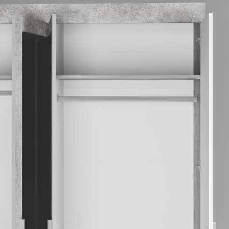 "Инстайл" Шкаф для белья ШК-31 (бетон/белый)