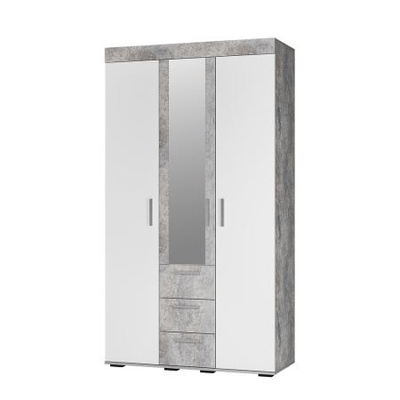 "Инстайл" Шкаф для белья ШК-30 (бетон/белый)