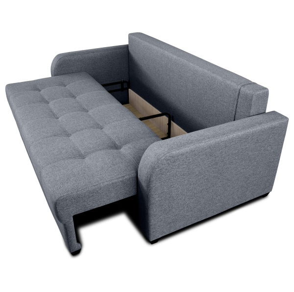 Диван прямой Амелия тик-так НПБ (локти овал / ткань: Ева 9)