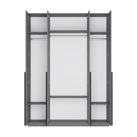 Шкаф 4-х створчатый "Айрон" ШК-13 (МБ) Графит (Графит)