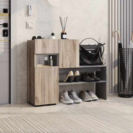 Тумба "Карина" ТБ-01 (Дуб смоки/Графит)