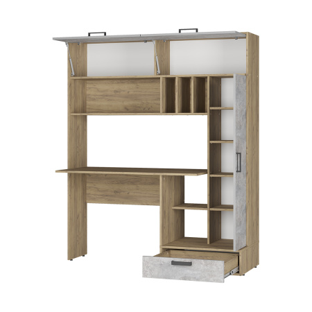 Стол письменный "Техно" (крафт/цемент)