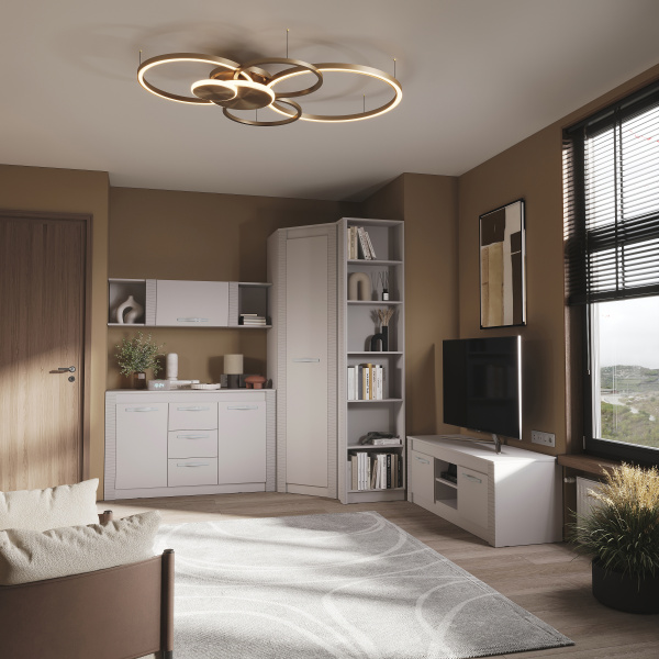 Шкаф угловой "Монако" ШК-42 (кашемир/MF03)