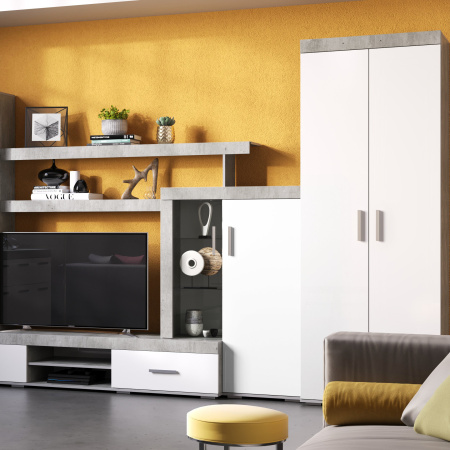 "Инстайл" ШК-29 (бетон/белый)