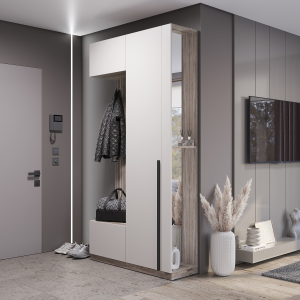 Прихожая "Урбан" ПР-01 (Дуб смоки/Кашемир)