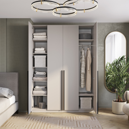 Шкаф 4-х створчатый "Айрон" ШК-13 (МБ) Кашемир (Кашемир)