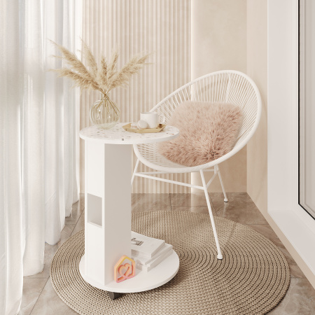 Стол журнальный "Ричи" (Белый)