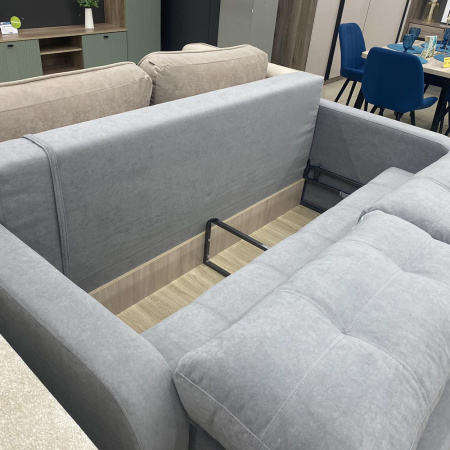 Диван прямой Амелия тик-так НПБ (локти овал / ткань: Ева 9)