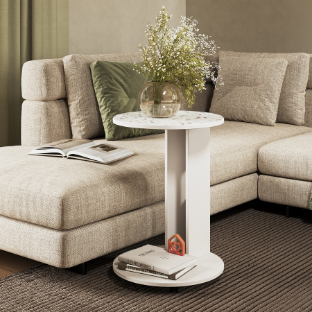 Стол журнальный "Ричи" (Белый)