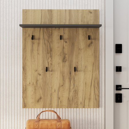 Вешалка "Марсель" ВШ-01 Крафт/Графит (Крафт/Графит)