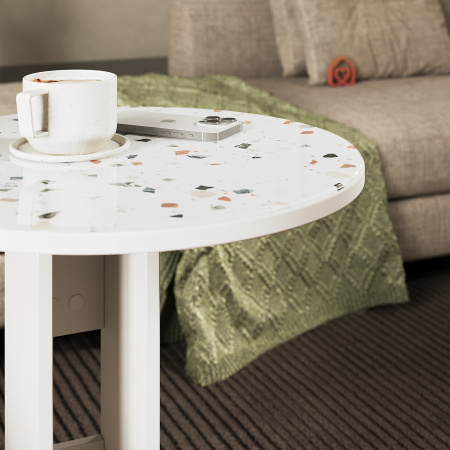 Стол журнальный "Ричи" (Белый)