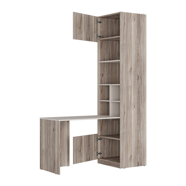 Стол-шкаф "Урбан" СШ-01 (Дуб смоки/Кашемир)