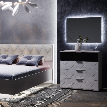 "Кимберли" З-04 (белый/зеркало)