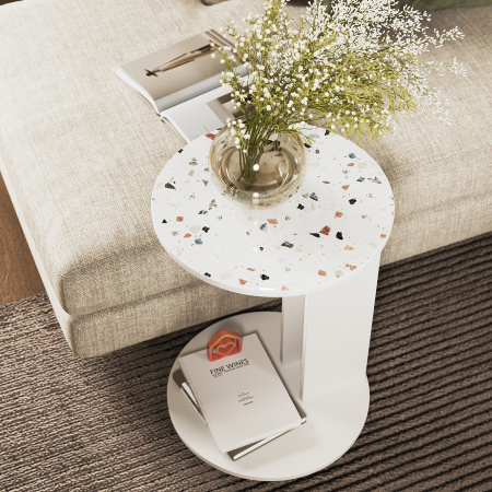 Стол журнальный "Ричи" (Белый)