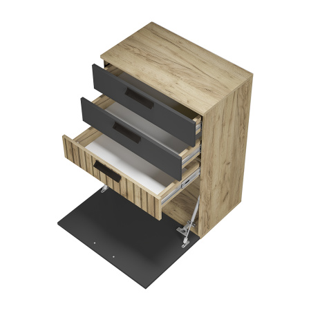 Комод "Мишель тип 1" КМ-12 (крафт/графит)