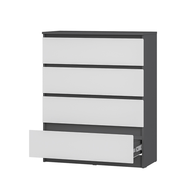 Комод "Шарм" КМ-02 (Графит/ Белый)
