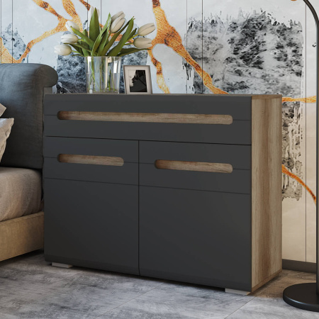 "Наоми" Тумба многоцелевого назначения ТБ-18 (дуб каньон/графит)