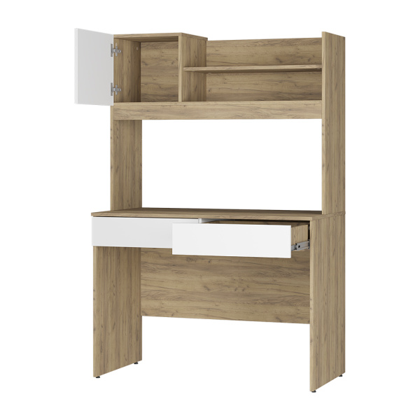 "Селфи" Стол письменный ПС-05 (крафт/белый)