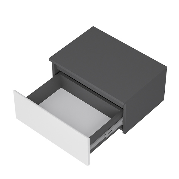 Тумба прикроватная "Шарм" ТБ-11 (Графит/ Белый)