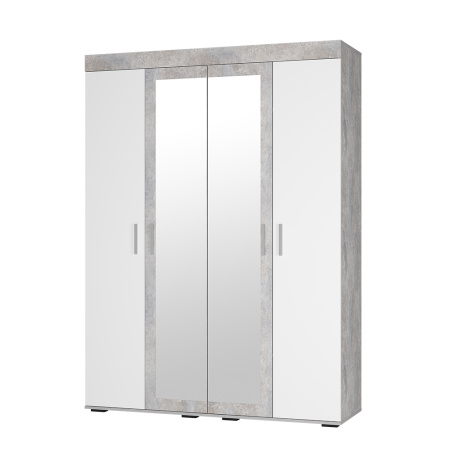 "Инстайл" Шкаф для белья ШК-31 (бетон/белый)