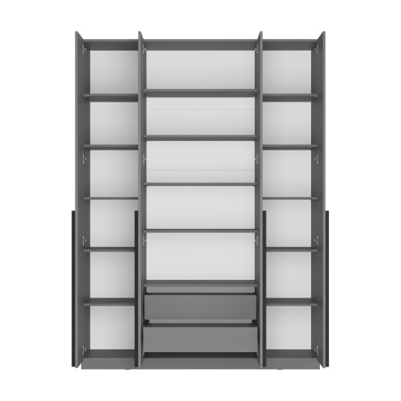 Шкаф 4-х створчатый "Айрон" ШК-13 (МБ) Графит (Графит)