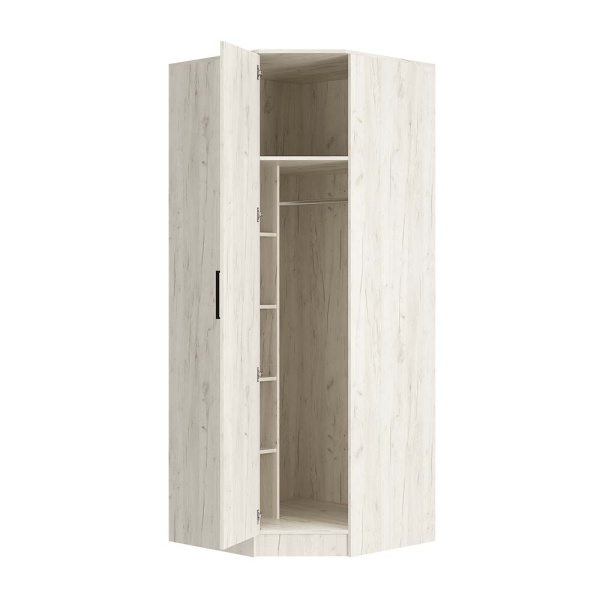 "Фиеста" шкаф угловой (дуб крафт белый)