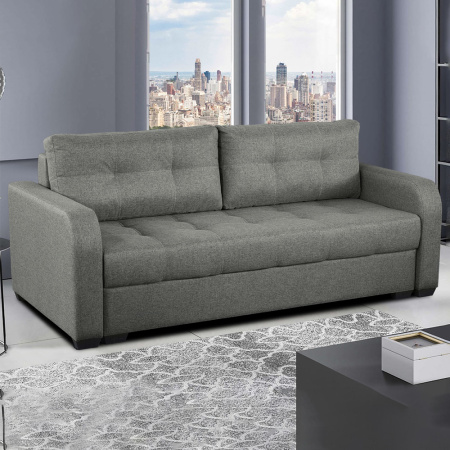 Диван прямой Амелия тик-так НПБ (локти овал / ткань: Ева 8)