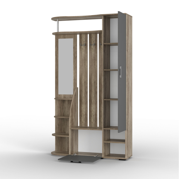 Прихожая "Агата" ПР-03 (дуб каньон/графит)