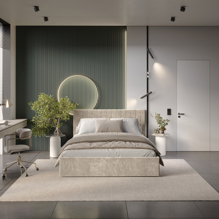 Кровать 1,6 м "Хлоя" КР-18 (Мокко)