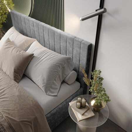 Кровать 1,6 м "Хлоя" КР-18 (Хром)