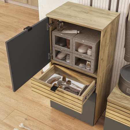 Тумба "Марсель" ТБ-10 Крафт/Графит (Крафт/Графит)