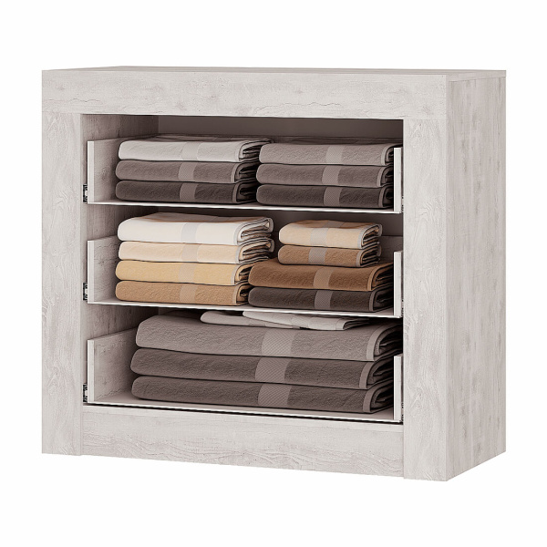 Комод "Леонардо" КМ-13 (Бетон пайн светлый/графит)