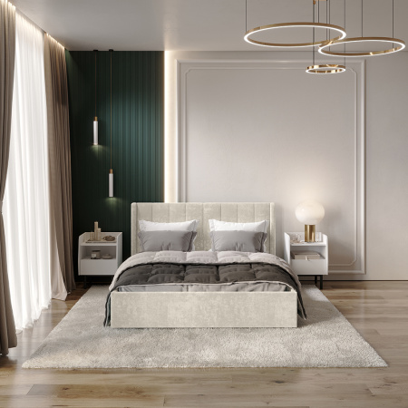 Кровать 1,6 м "Версаль" КР-18 (Миндаль)