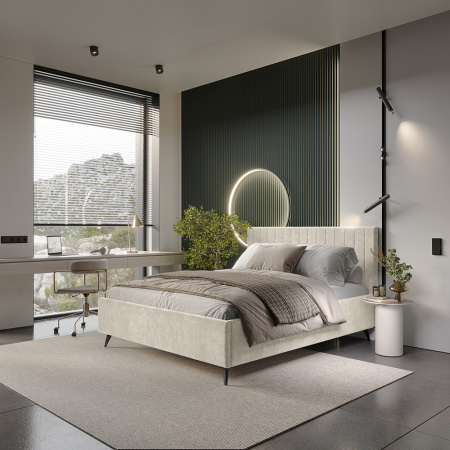 Кровать 1,6 м "Хлоя" КР-18 (Миндаль)