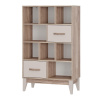 Стеллаж "Скандика" С-04 (дуб смоки/кашемир)