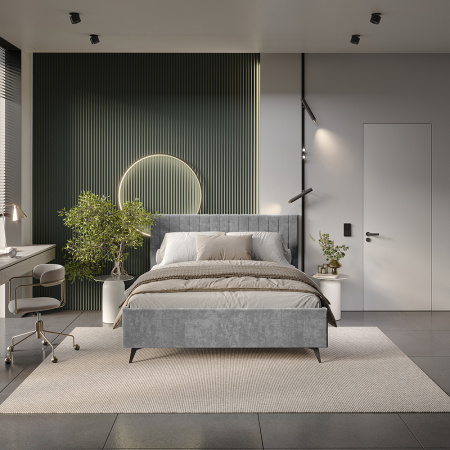 Кровать 1,6 м "Хлоя" КР-18 (Хром)