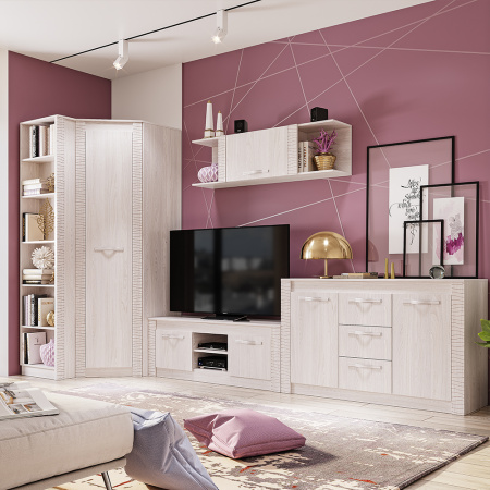 Комод "Монако" КМ-14 (ясень белый/F12)