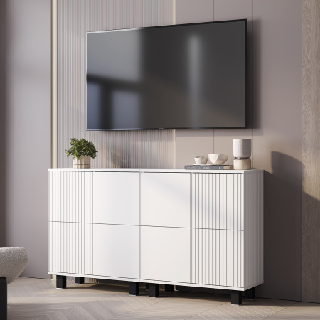 Комод "Жаклин" КМ-11 (Белый/Эмаль белая F26)