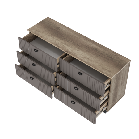 Комод "Олива" КМ-04 (Дуб каньон/MF14 Муссон)