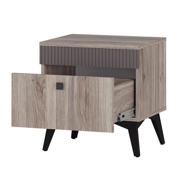 Тумба прикроватная "Кассандра" ТБ-11 (Дуб смоки/MF14)