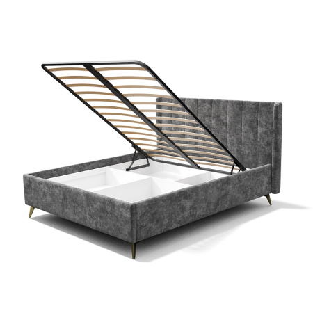 Кровать 1,6 м "Версаль" КР-18 (Грифельный)